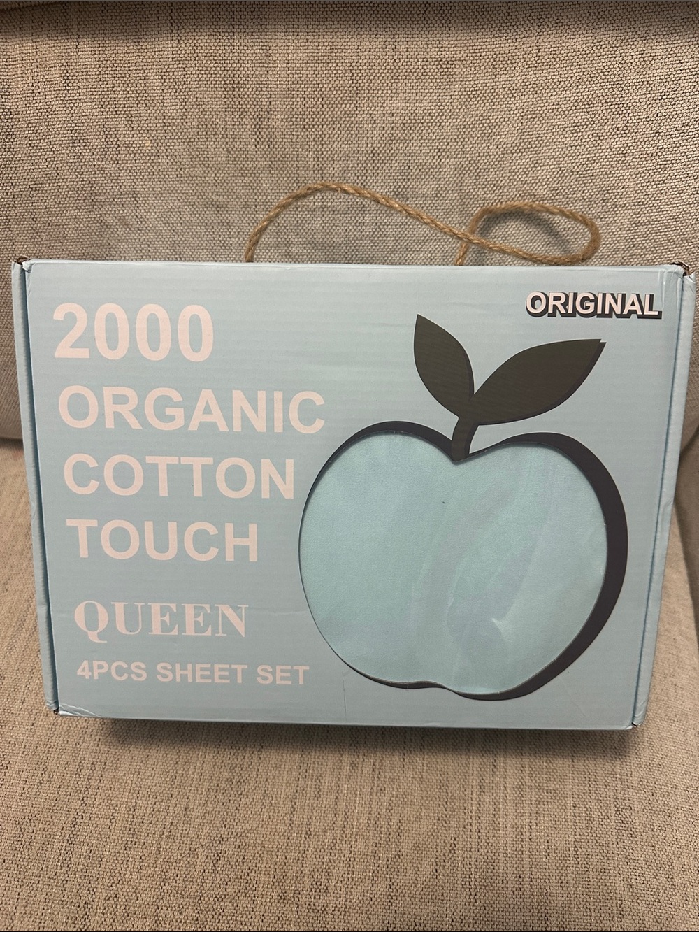 2000 Organic Cotton Touch Queen Sheet Set — Light Blue